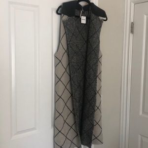Free people long open vest